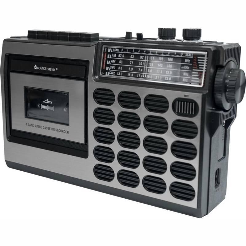 Radiomagnetofon Soundmaster RR18SW černý šedý, Radiomagnetofon, Soundmaster, RR18SW, černý, šedý