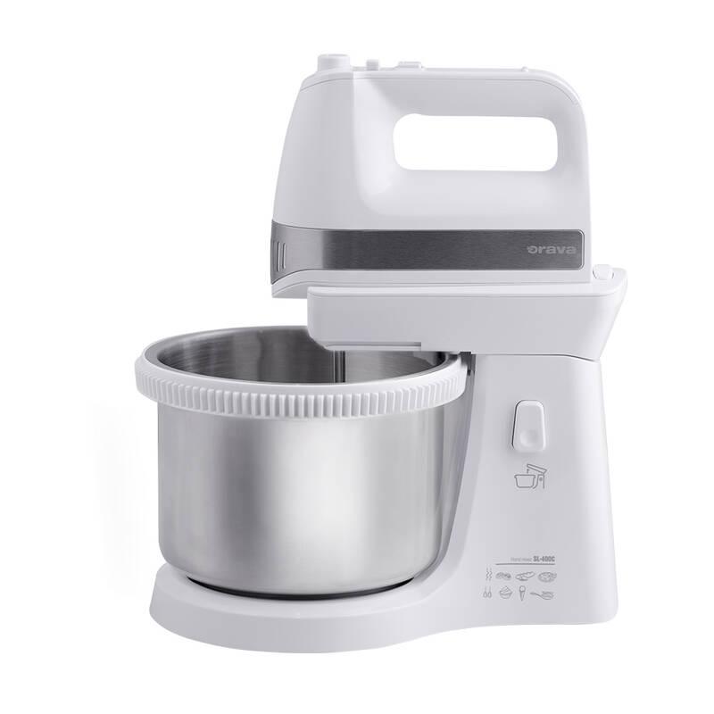 Ruční šlehač s mísou Orava SL-500 bílý