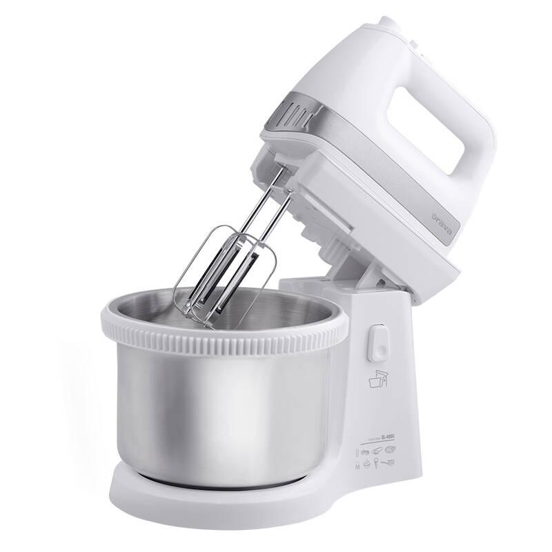 Ruční šlehač s mísou Orava SL-500 bílý