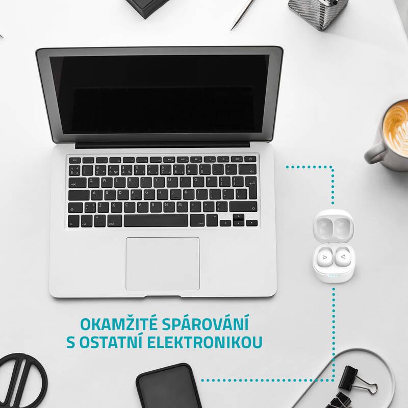 Sluchátka LAMAX Dots2 Touch Wireless Charging bílá