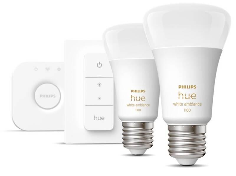 Startovací sada Philips Hue Bluetooth, 8W, E27, White Ambiance bridge Switch