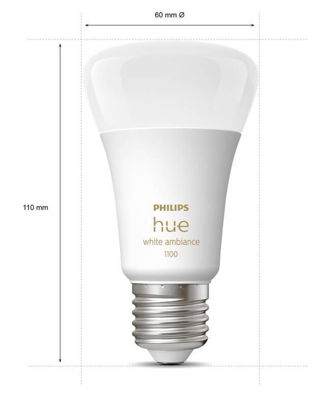 Startovací sada Philips Hue Bluetooth, 8W, E27, White Ambiance bridge Switch