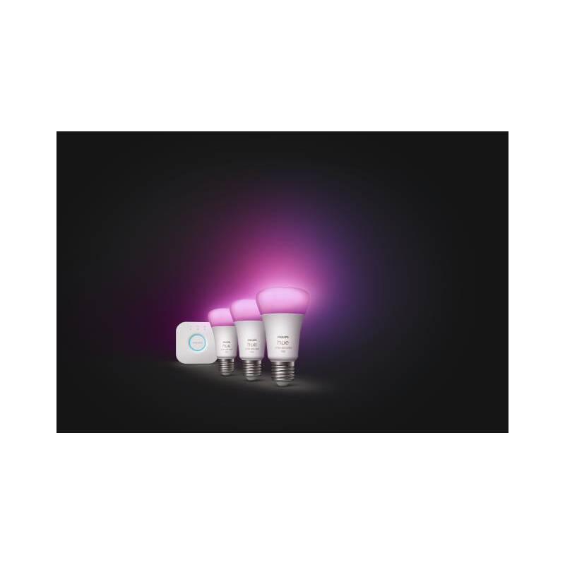 Startovací sada Philips Hue Bluetooth, 9W, E27, White and Color Ambiance, 3ks Bridge