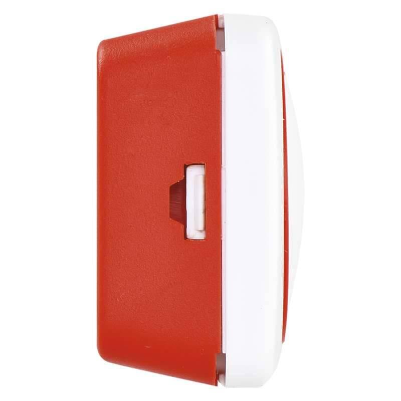 Tlačítko EMOS pro domovní bezdrátový zvonek P5750 bílý červený, Tlačítko, EMOS, pro, domovní, bezdrátový, zvonek, P5750, bílý, červený