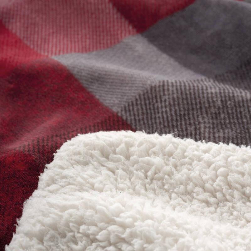 Vyhřívací deka Imetec Adapto 16715 Tartan šedá červená