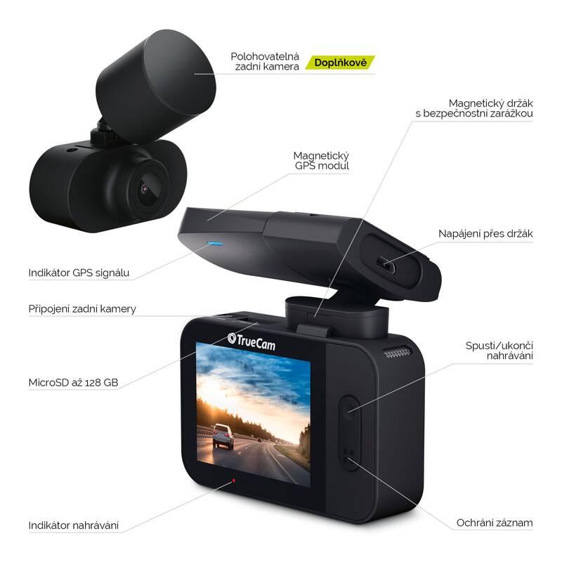 Autokamera TrueCam M11 GPS 4K černá