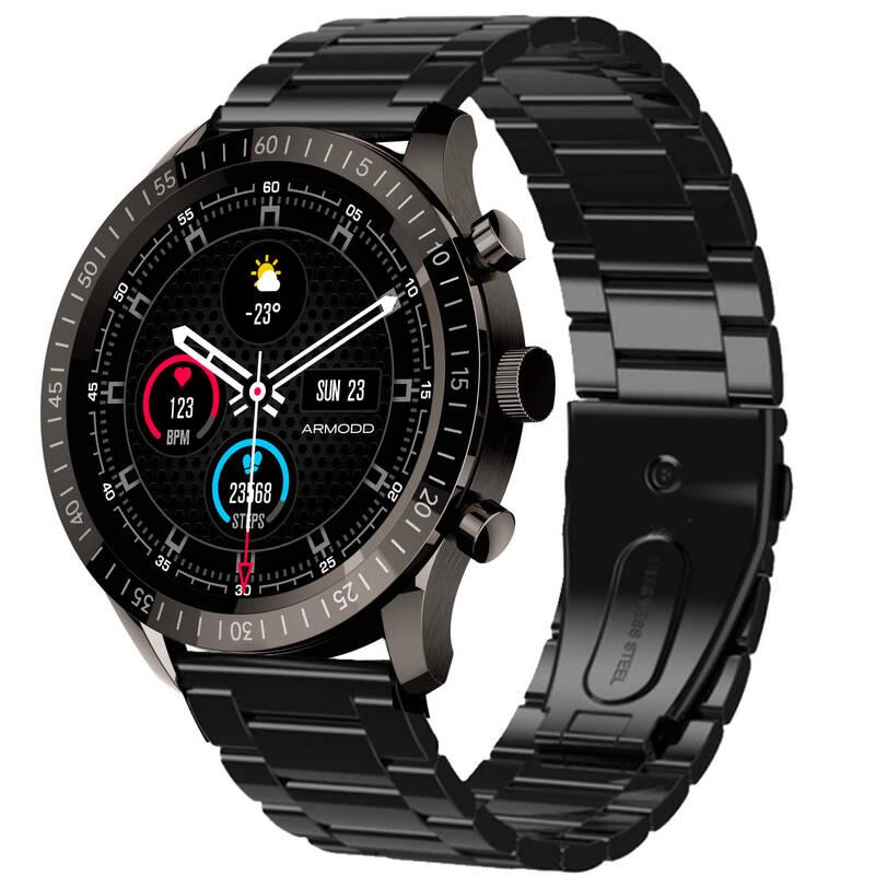 Chytré hodinky ARMODD Silentwatch 4 Lite - černá silikonový řemínek, Chytré, hodinky, ARMODD, Silentwatch, 4, Lite, černá, silikonový, řemínek