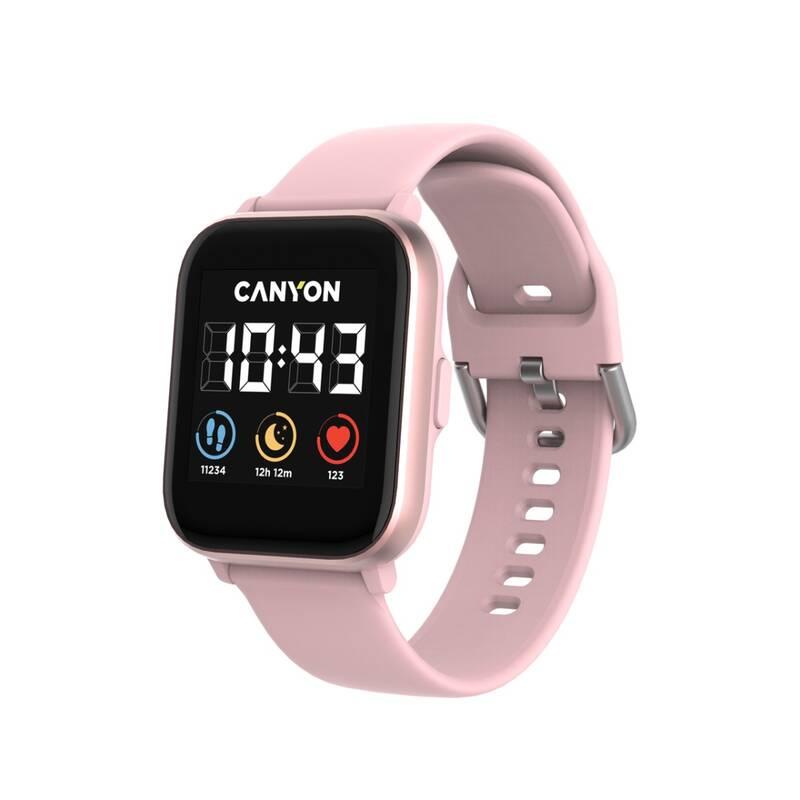 Chytré hodinky Canyon SALT SW-78 růžový, Chytré, hodinky, Canyon, SALT, SW-78, růžový