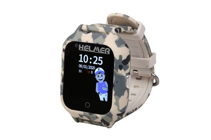 Chytré hodinky Helmer LK 710 dětské s GPS lokátorem šedé