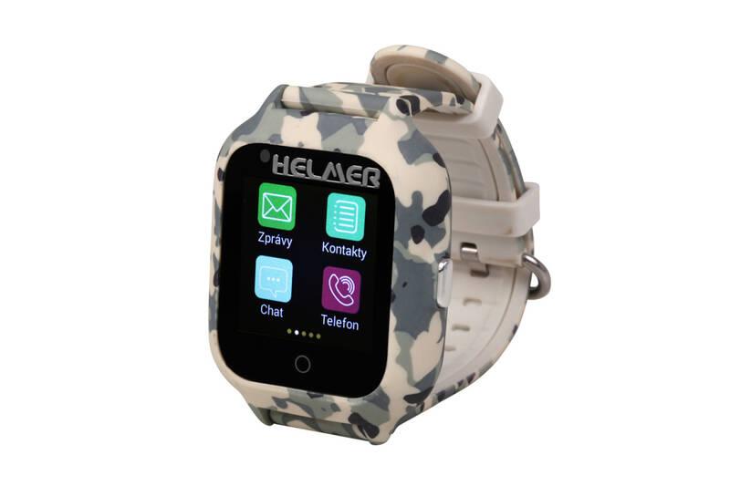Chytré hodinky Helmer LK 710 dětské s GPS lokátorem šedé