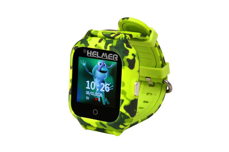 Chytré hodinky Helmer LK 710 dětské s GPS lokátorem zelené