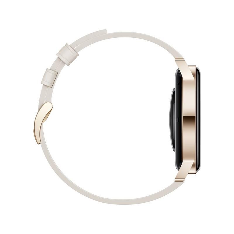 Chytré hodinky Huawei Watch GT 3 42mm - Light Gold White Leather Strap
