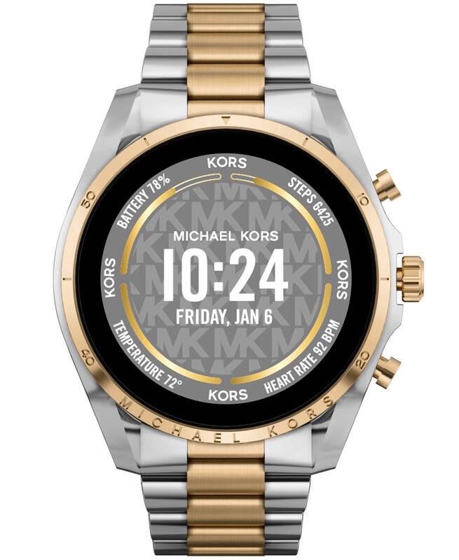 Chytré hodinky Michael Kors MKT5134 Gen 6 Bradshaw 44mm stříbrné zlaté