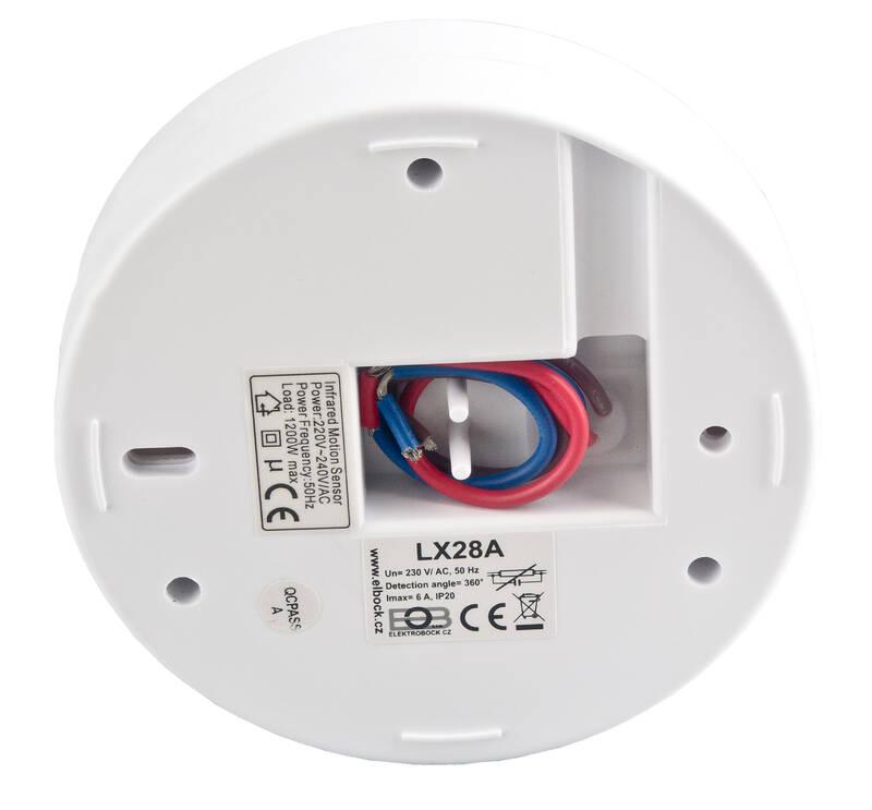 Detektor pohybu Elektrobock LX28A bílý