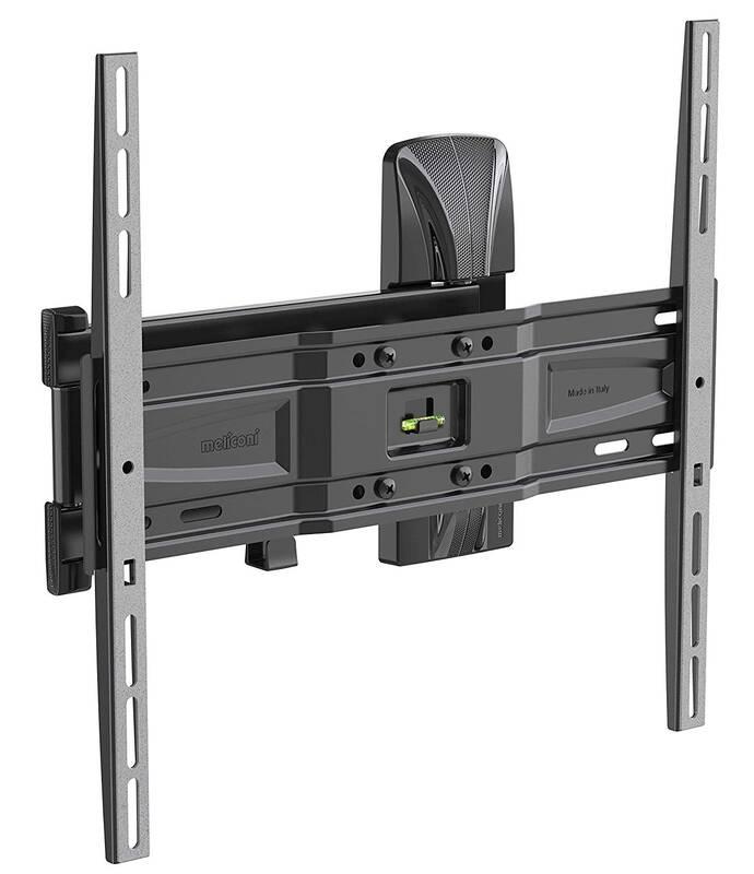 Držák TV Meliconi SlimStyle Plus 400 SDR, polohovatelný pro ůhlopříčky 40" do 80", nosnost 30 kg černý