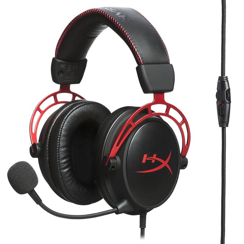 Headset HyperX Cloud Alpha černý červený