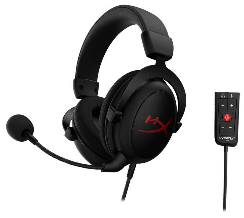 Headset HyperX Cloud Core Gaming 7.1 Surround Sound černý, Headset, HyperX, Cloud, Core, Gaming, 7.1, Surround, Sound, černý