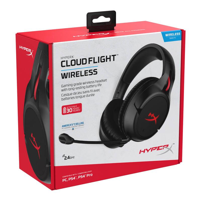 Headset HyperX Cloud Flight černý, Headset, HyperX, Cloud, Flight, černý