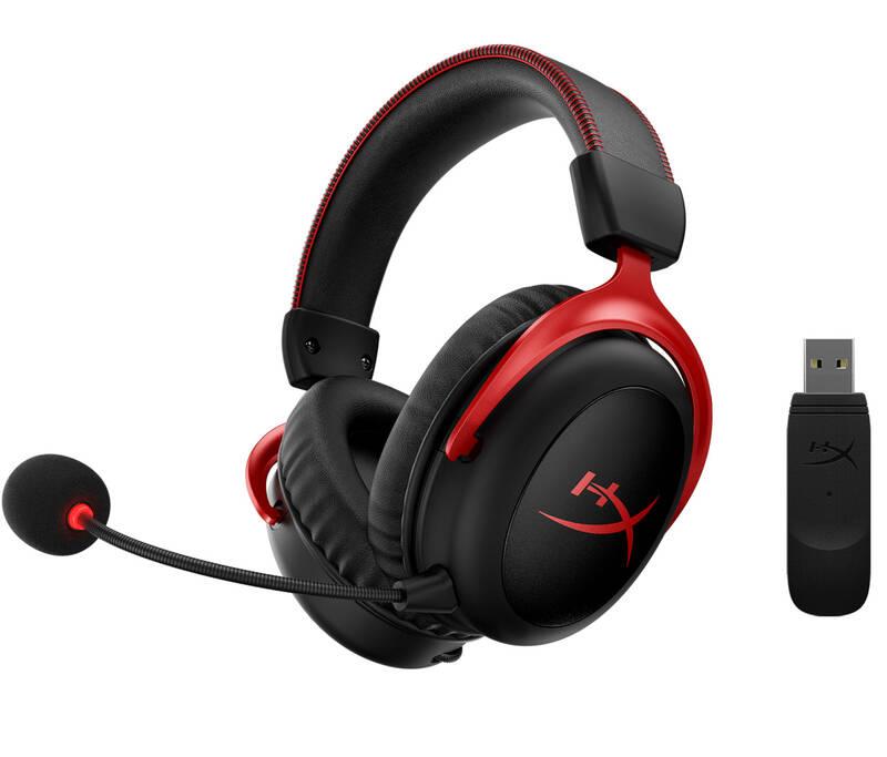 Headset HyperX Cloud II - Wireless černý červený