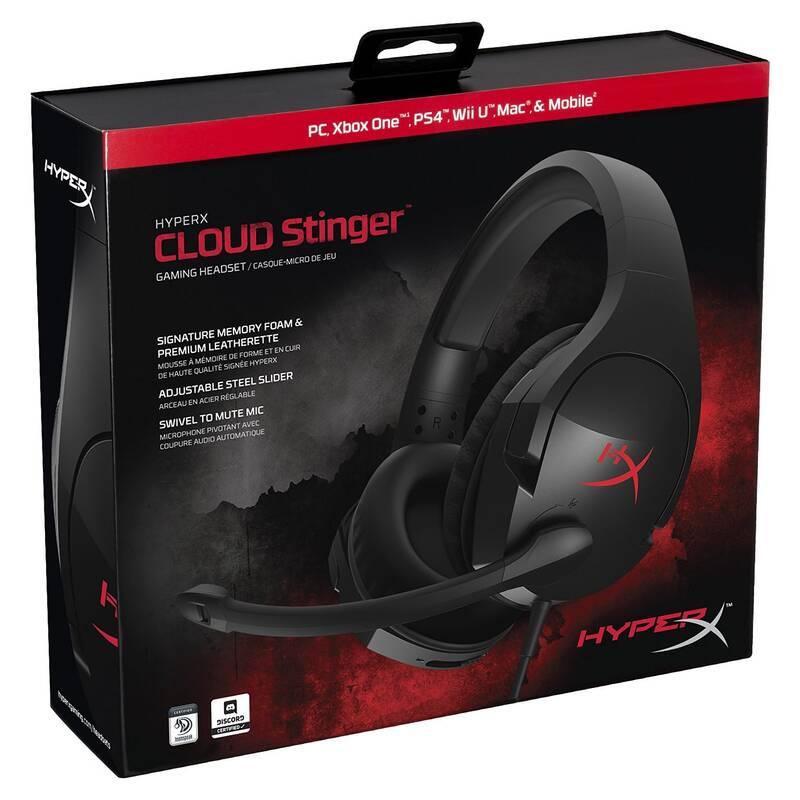 Headset HyperX Cloud Stinge černý červený