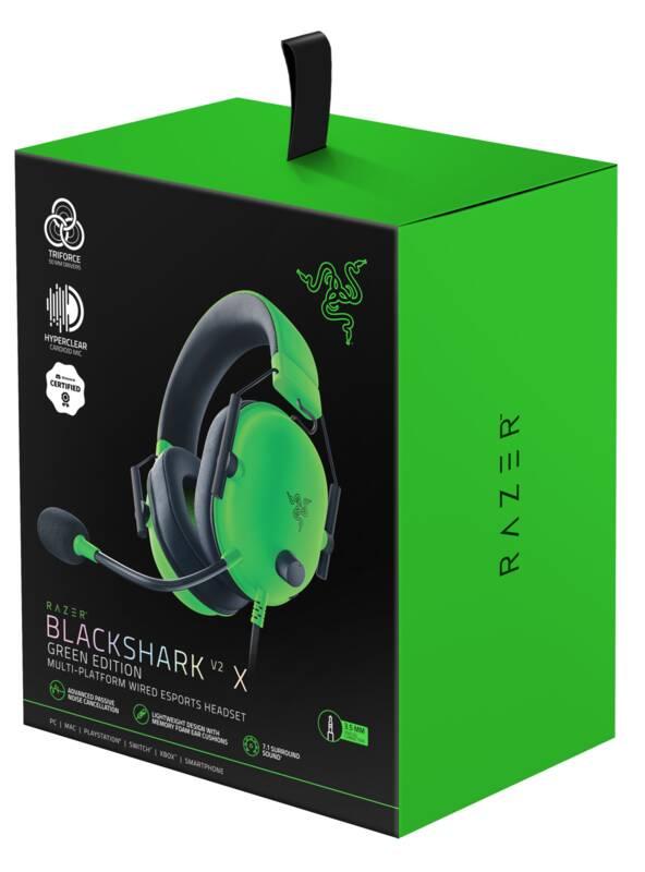 Headset Razer Blackshark V2 X zelený, Headset, Razer, Blackshark, V2, X, zelený