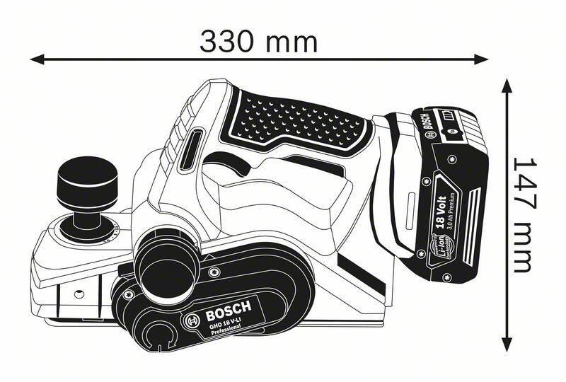 Hoblík Bosch GHO 18 V-LI