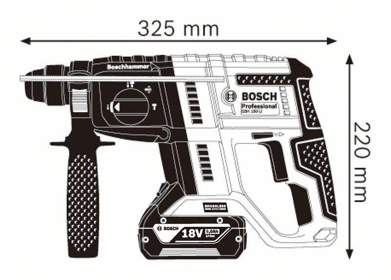Kladivo Bosch GBH 180-LI