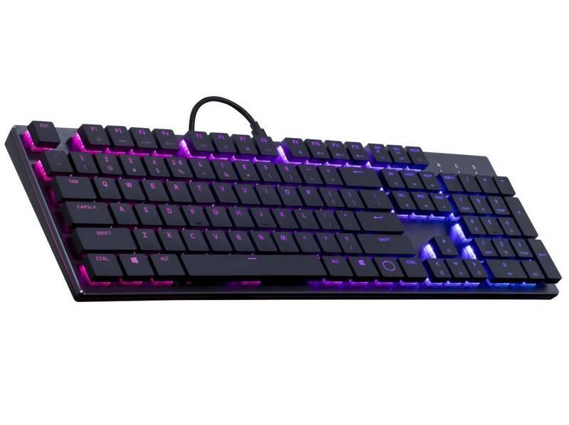 Klávesnice Cooler Master SK650, RED Switch, US layout černá