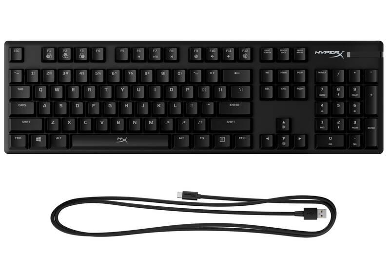 Klávesnice HyperX Alloy Origins Blue Switch, US černá
