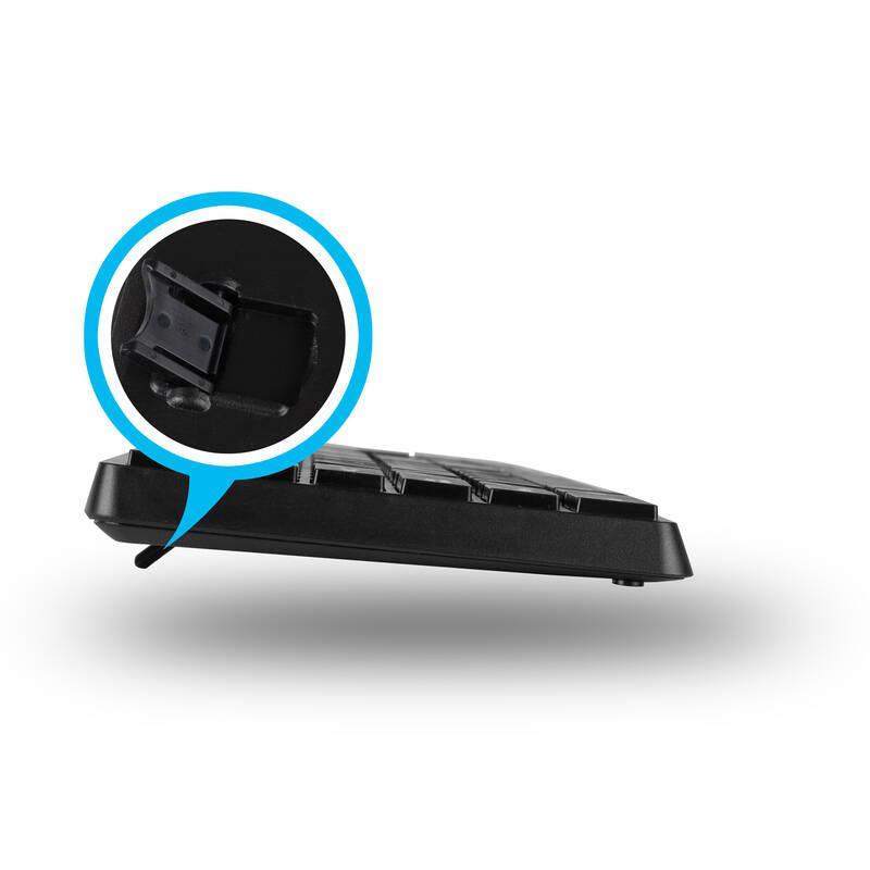 Klávesnice s myší NGS ALLURE KIT, CZ SK layout černá