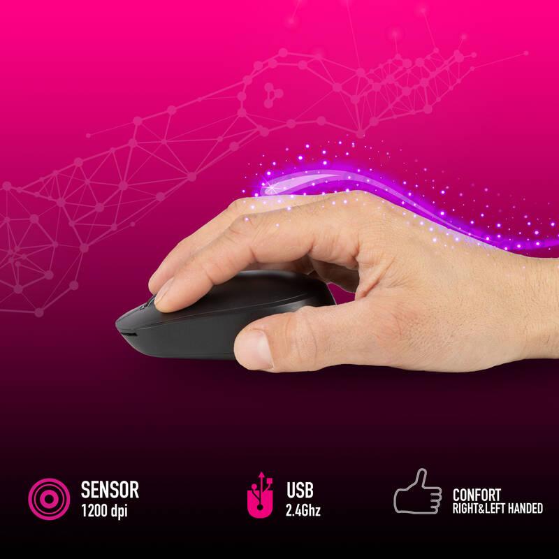 Klávesnice s myší NGS ALLURE KIT, CZ SK layout černá