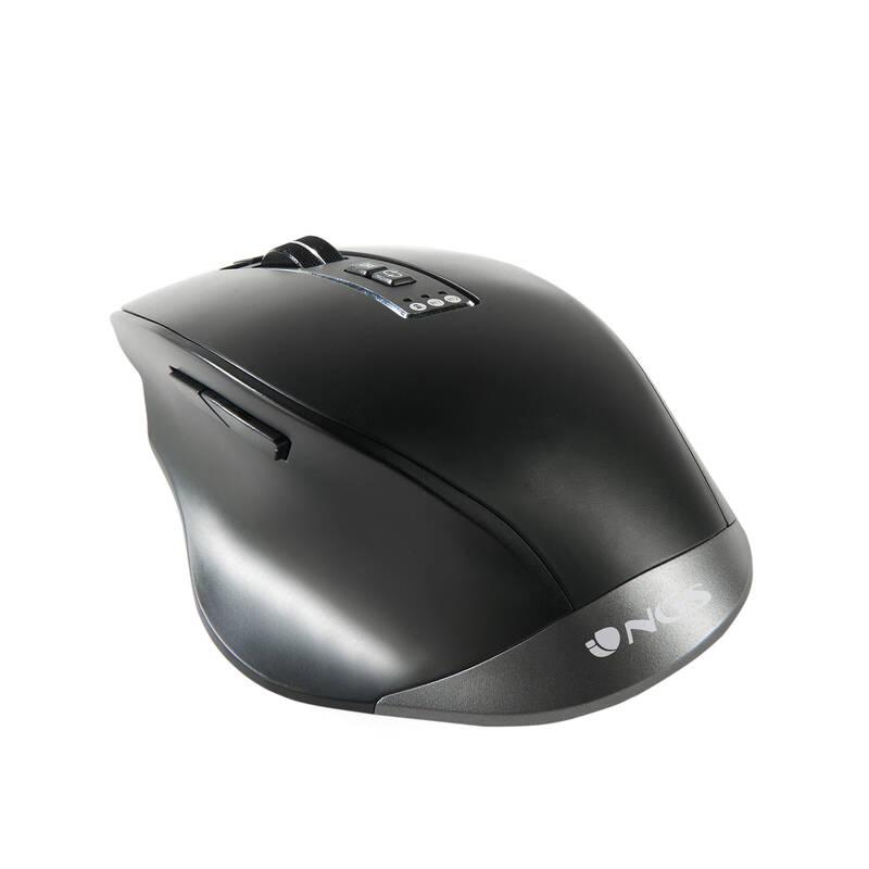 Klávesnice s myší NGS SPELL KIT, CZ SK layout černá šedá