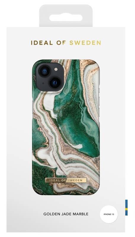 Kryt na mobil iDeal Of Sweden Fashion na Apple iPhone 13 - Golden Jade Marble