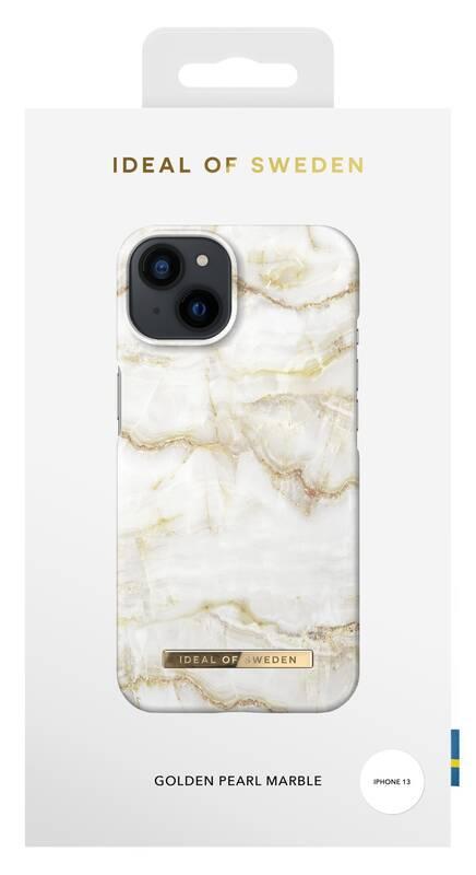 Kryt na mobil iDeal Of Sweden Fashion na Apple iPhone 13 - Golden Pearl Marble