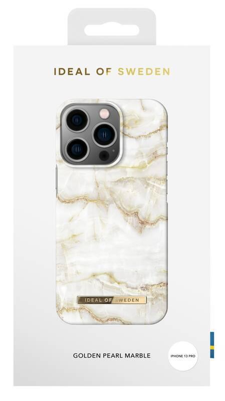 Kryt na mobil iDeal Of Sweden Fashion na Apple iPhone 13 Pro - Golden Pearl Marble