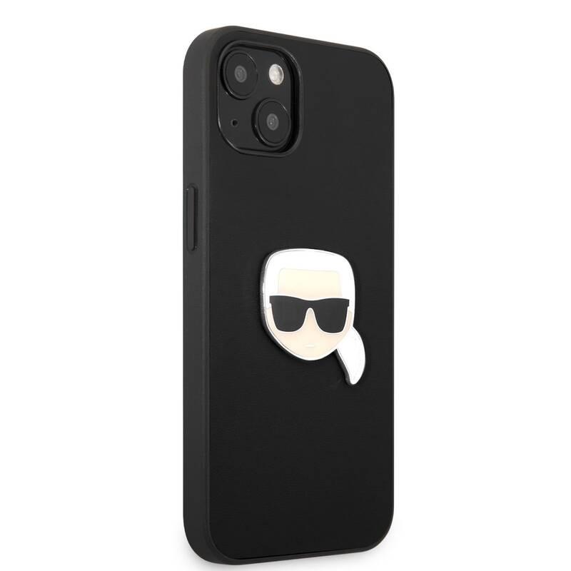 Kryt na mobil Karl Lagerfeld Leather Karl Head na Apple iPhone 13 černé, Kryt, na, mobil, Karl, Lagerfeld, Leather, Karl, Head, na, Apple, iPhone, 13, černé