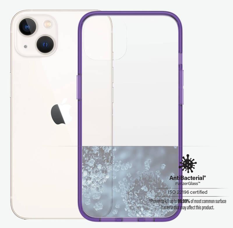 Kryt na mobil PanzerGlass ClearCaseColor na Apple iPhone 13 fialový průhledný