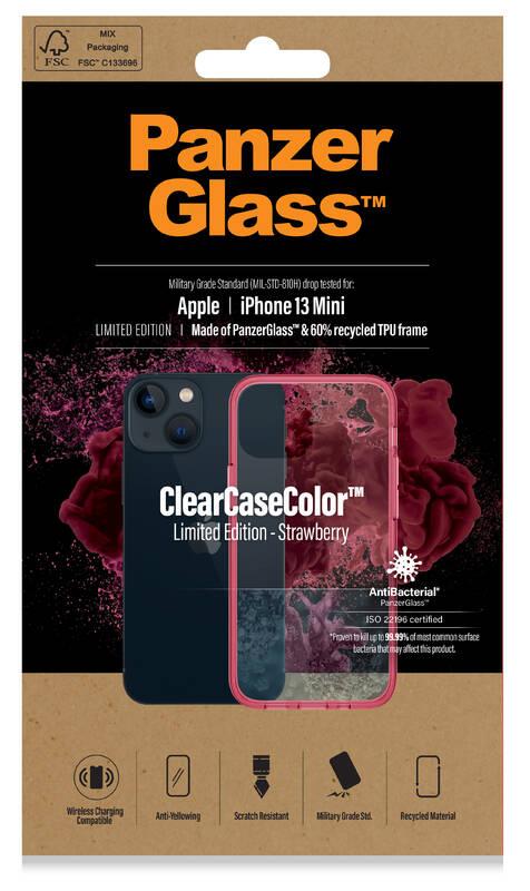 Kryt na mobil PanzerGlass ClearCaseColor na Apple iPhone 13 mini červený průhledný