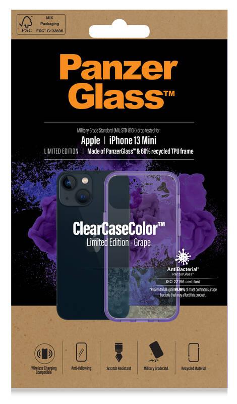 Kryt na mobil PanzerGlass ClearCaseColor na Apple iPhone 13 mini fialový průhledný