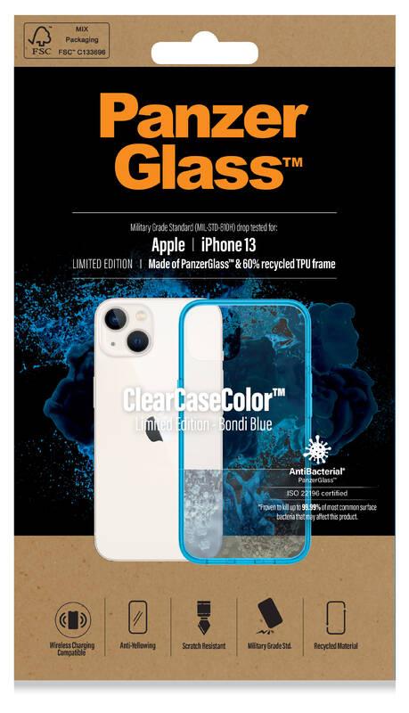 Kryt na mobil PanzerGlass ClearCaseColor na Apple iPhone 13 modrý průhledný