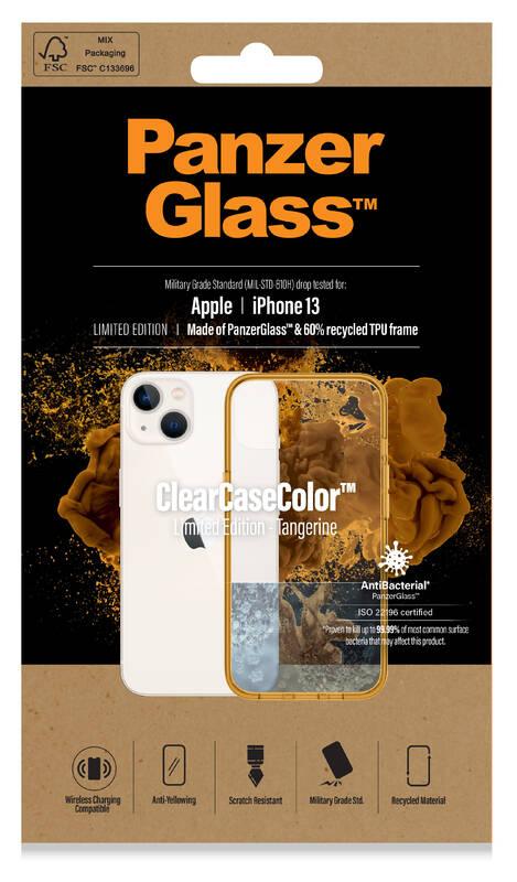 Kryt na mobil PanzerGlass ClearCaseColor na Apple iPhone 13 oranžový průhledný, Kryt, na, mobil, PanzerGlass, ClearCaseColor, na, Apple, iPhone, 13, oranžový, průhledný