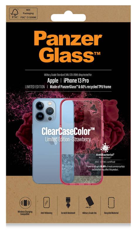 Kryt na mobil PanzerGlass ClearCaseColor na Apple iPhone 13 Pro červený průhledný
