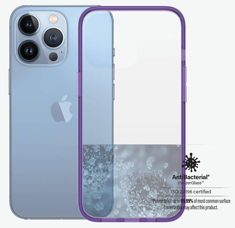 Kryt na mobil PanzerGlass ClearCaseColor na Apple iPhone 13 Pro fialový průhledný