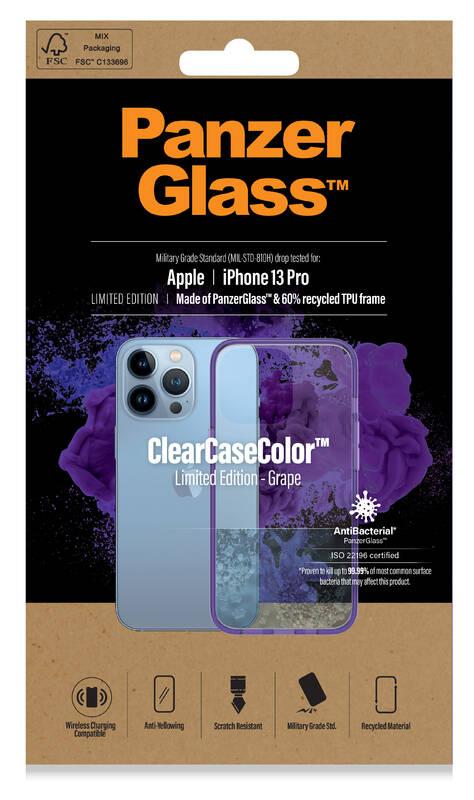 Kryt na mobil PanzerGlass ClearCaseColor na Apple iPhone 13 Pro fialový průhledný