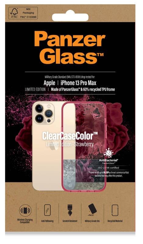 Kryt na mobil PanzerGlass ClearCaseColor na Apple iPhone 13 Pro Max červený průhledný