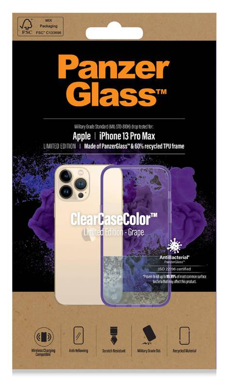Kryt na mobil PanzerGlass ClearCaseColor na Apple iPhone 13 Pro Max fialový průhledný, Kryt, na, mobil, PanzerGlass, ClearCaseColor, na, Apple, iPhone, 13, Pro, Max, fialový, průhledný