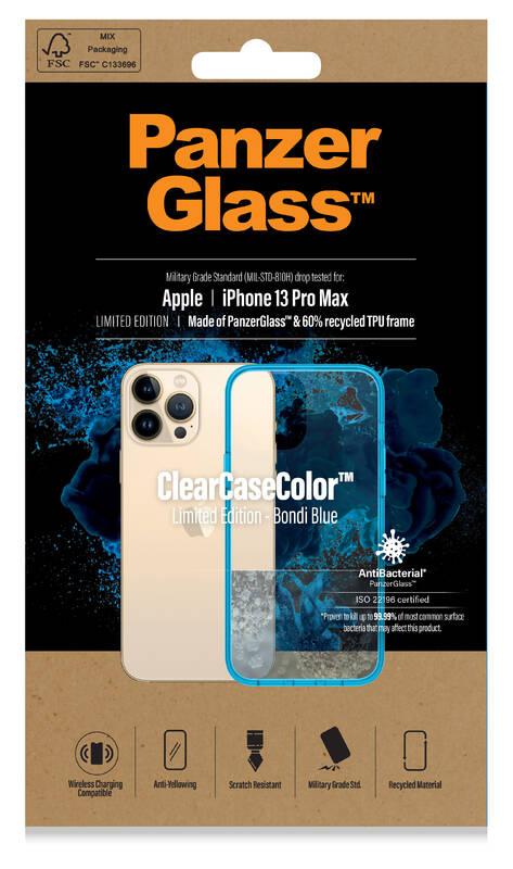 Kryt na mobil PanzerGlass ClearCaseColor na Apple iPhone 13 Pro Max modrý průhledný