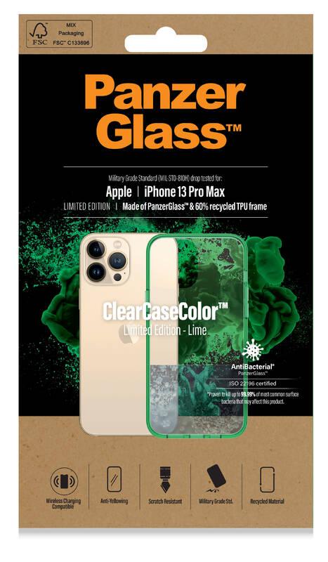 Kryt na mobil PanzerGlass ClearCaseColor na Apple iPhone 13 Pro Max zelený průhledný