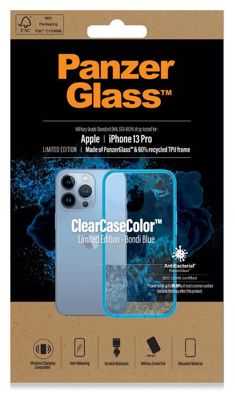 Kryt na mobil PanzerGlass ClearCaseColor na Apple iPhone 13 Pro modrý průhledný