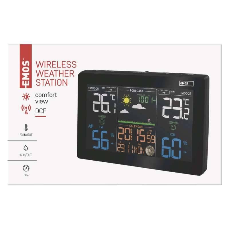 Meteorologická stanice EMOS E5111 černá